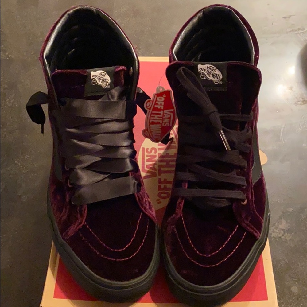 Vans velvet hi tops